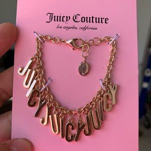 Juicy Couture Logo Charm Bracelet